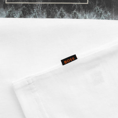 BOSS Te Forest T-Shirt in White Logo Tab