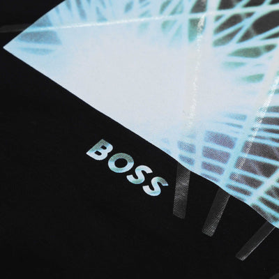 BOSS Tee 6 T Shirt in Black Logo