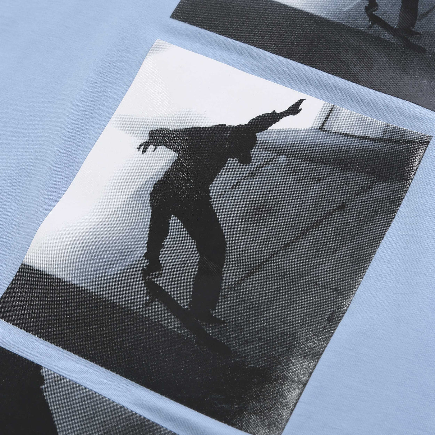 BOSS Tee 8 T Shirt in Sky Blue Back Print