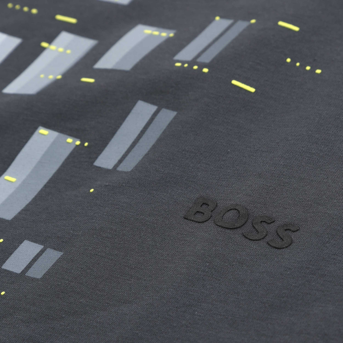 BOSS Tee GRX Zone T Shirt in Grey Logo