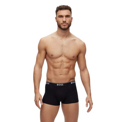 BOSS Trunk 3P Power Underwear in Black Model Black