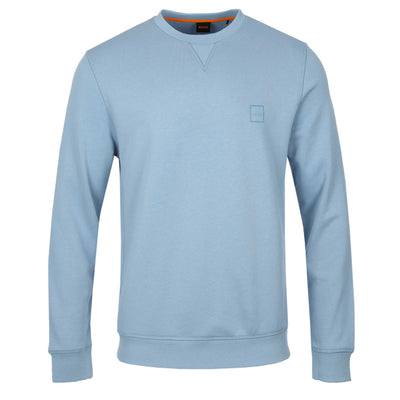 BOSS Westart Sweat Top in Light Pastel Blue