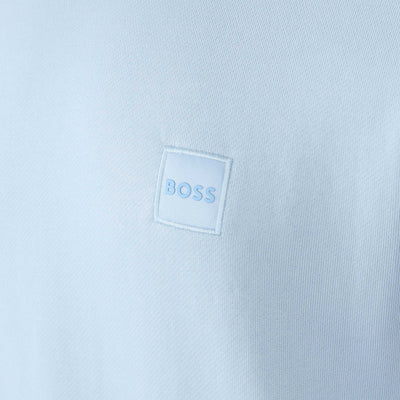 BOSS Westart Sweat Top in Sky Blue Logo