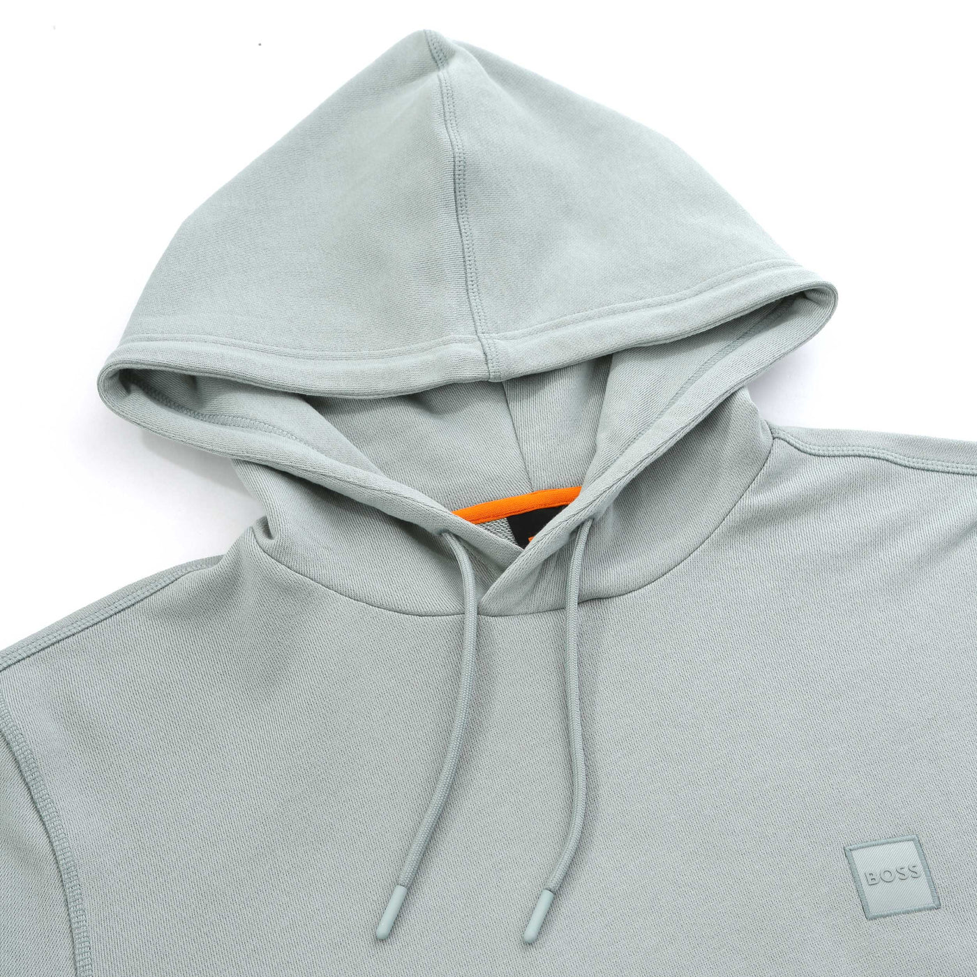 BOSS Wetalk Hoodie Sweat Top in Open Green Hood