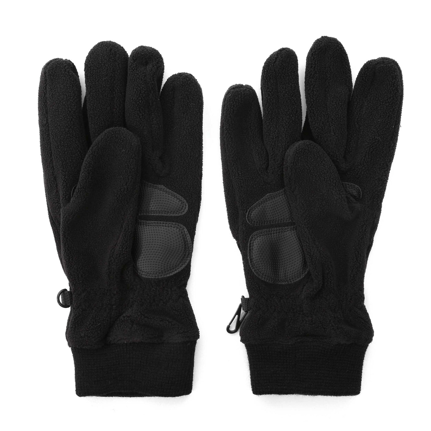 Barbour Axle Fleece Gloves in Black Back