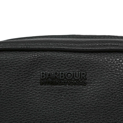 Barbour Blackwall Washbag in Black Logo