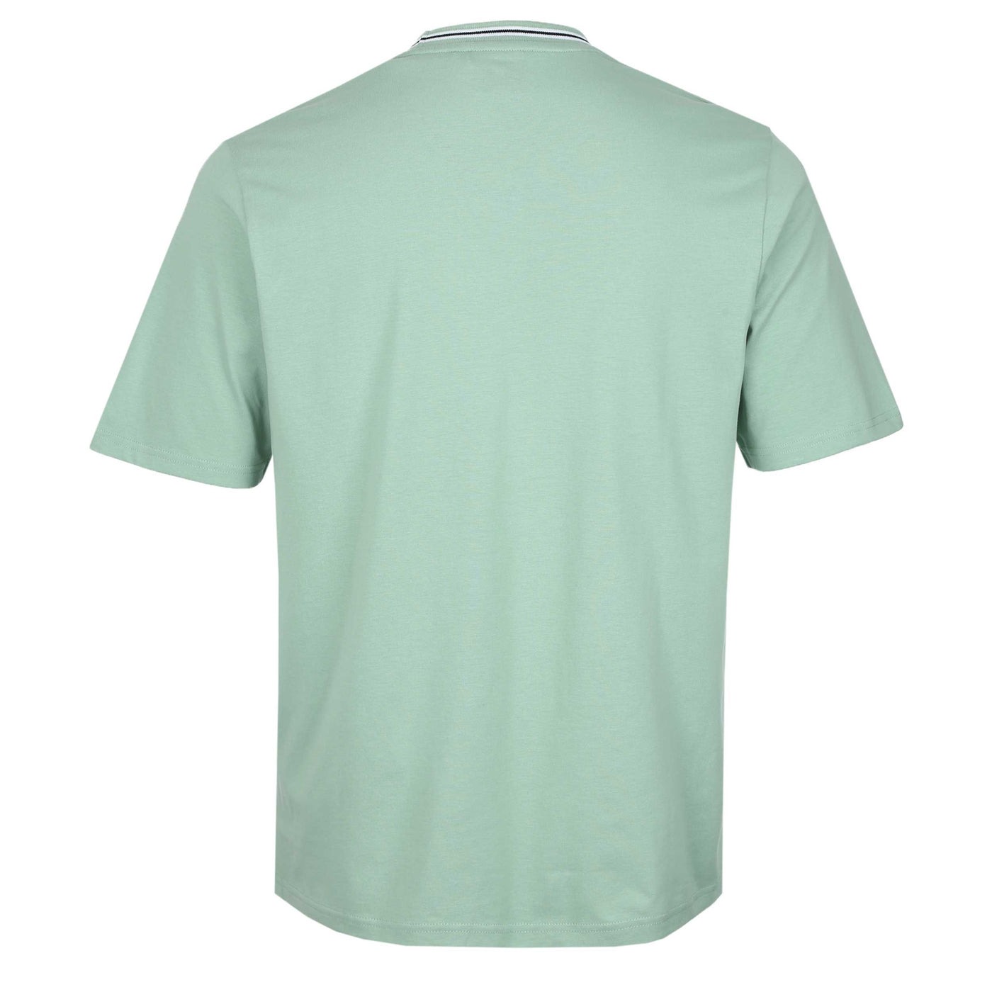 Barbour Central Logo Tipped T Shirt in Granite Green Back