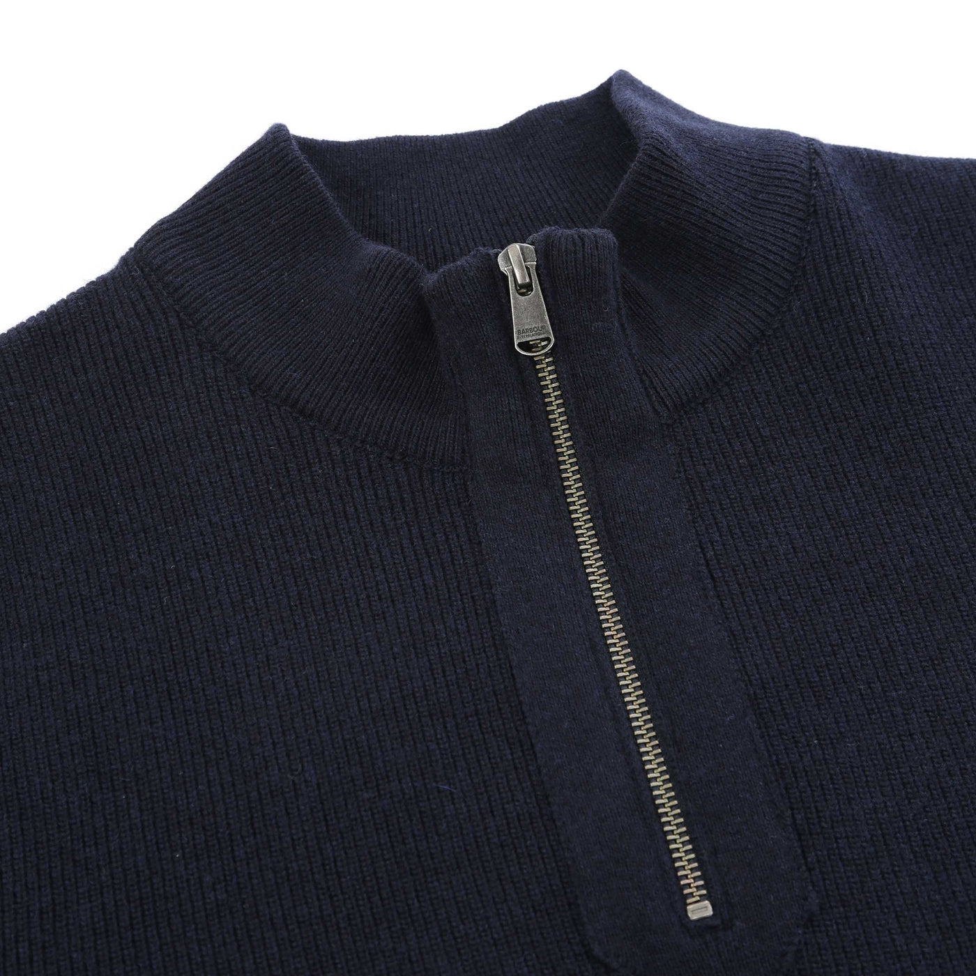 Barbour Crawley Knitwear in Navy Placket