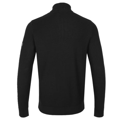 Barbour Dune Funnel Neck Knitwear in Black Back