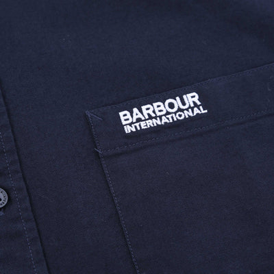 Barbour Kinetic Oxford Shirt in Night Sky Logo