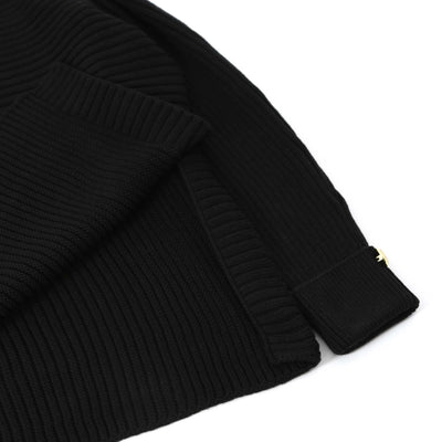 Barbour Roberta Knitted Ladies Knitwear in Black Detail