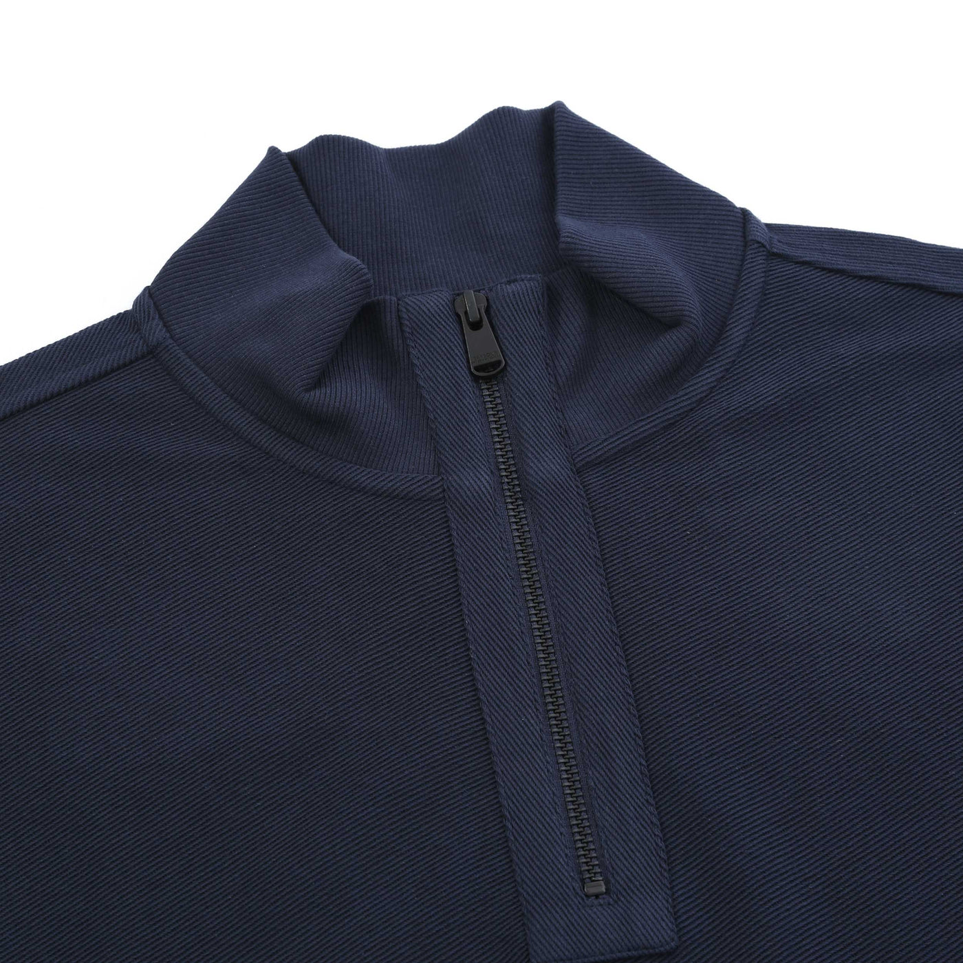 Barbour Samuel Funnel Neck Sweatshirt in Navy Zip