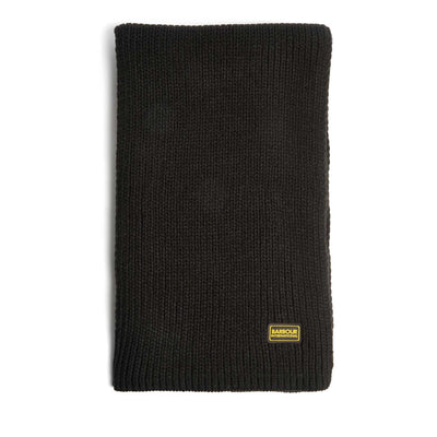 Barbour Sweeper Legacy Beanie & Scarf Gift Set in Black Scarf