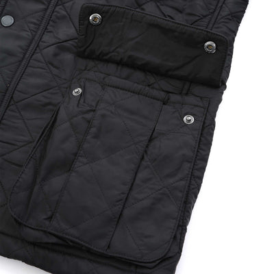 Barbour Tourer Ariel Polarquilt Jacket in Black Pocket