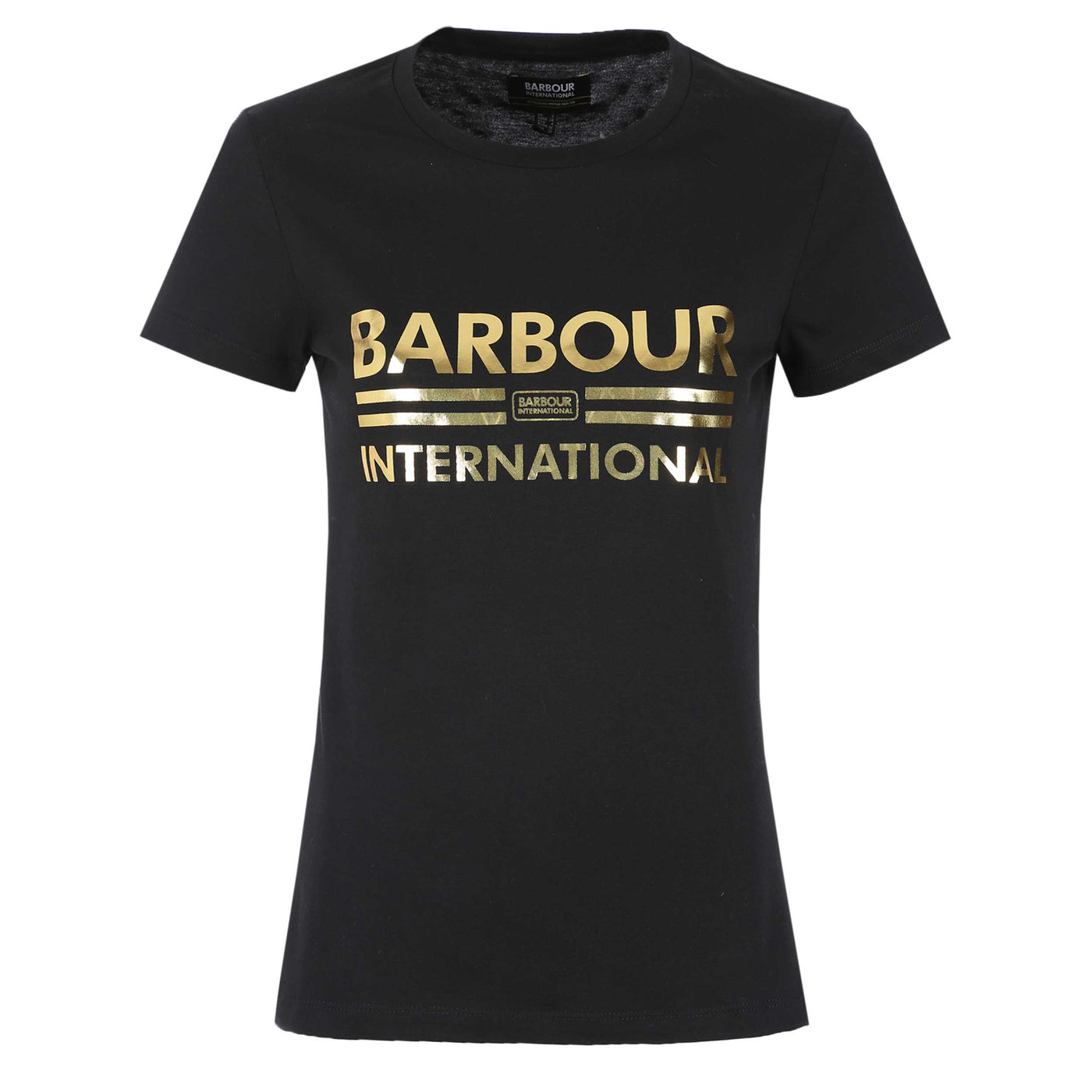 Barbour Originals Ladies T Shirt in Black Front