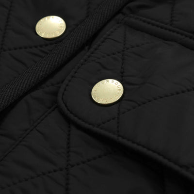 Barbour Polarquilt Ladies Quilted Jacket in Black Press Stud