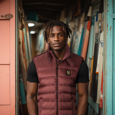 Belstaff Circuit Gilet in Mulberry Model