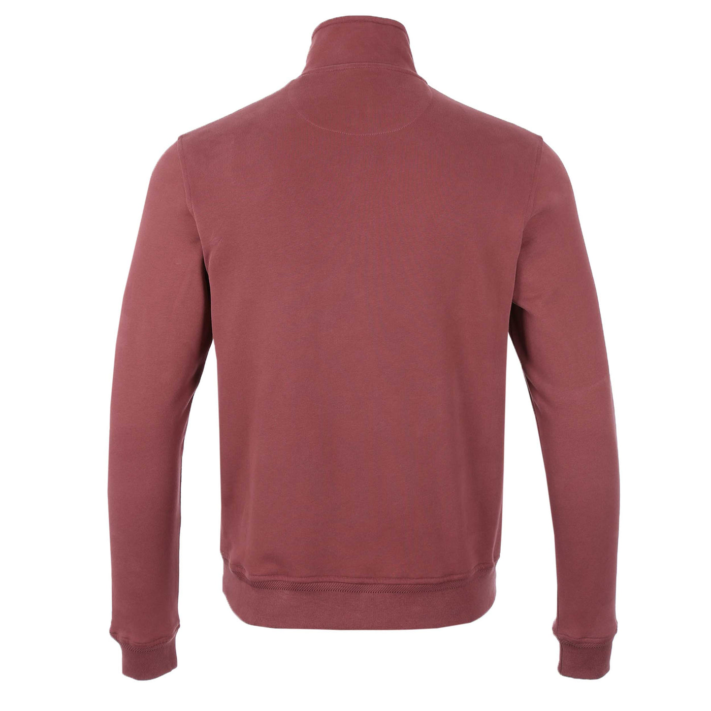 Belstaff Quarter Zip Sweat Top in Mulberry Back