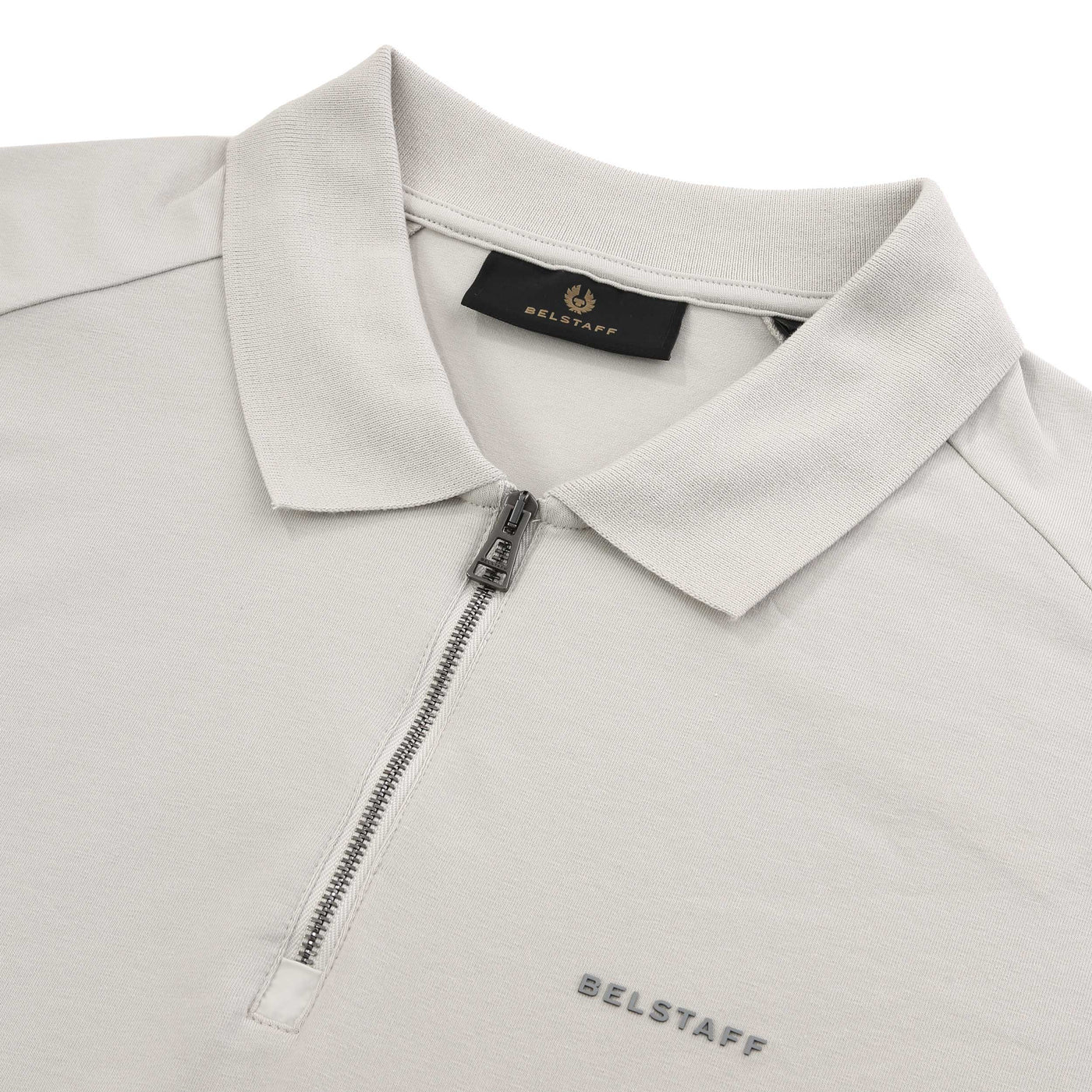 Belstaff Alloy Polo Shirt in Stone Beige Collar