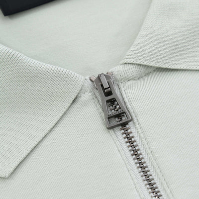 Belstaff Alloy Polo Shirt in Mercury Zip