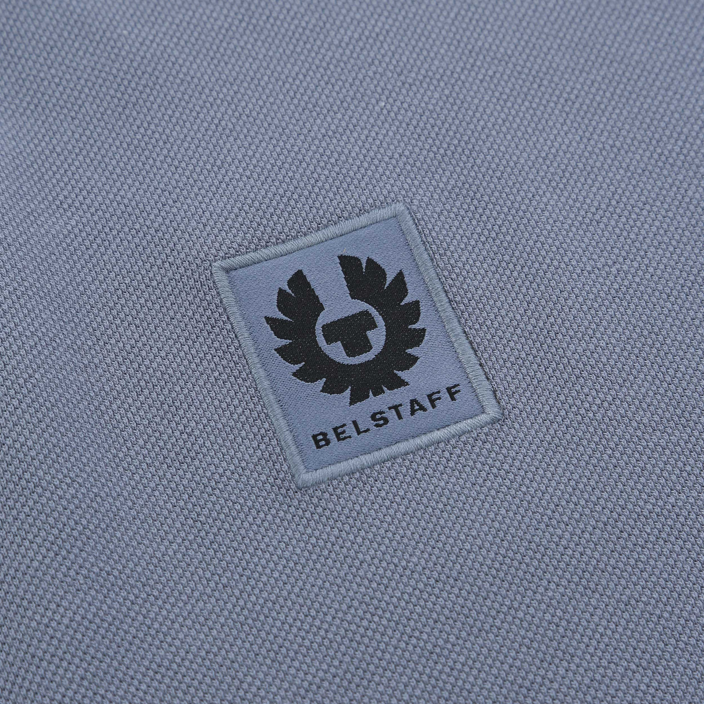 Belstaff Classic Short Sleeve Polo Shirt in Blue Flint Logo