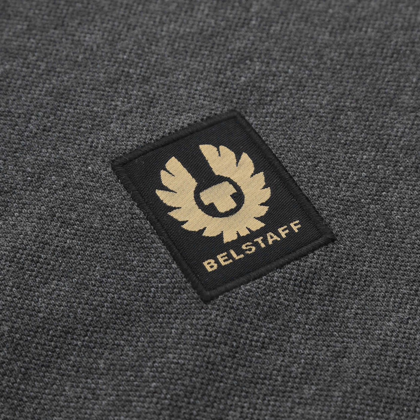 Belstaff Classic Short Sleeve Polo Shirt in Charcoal Heather Logo