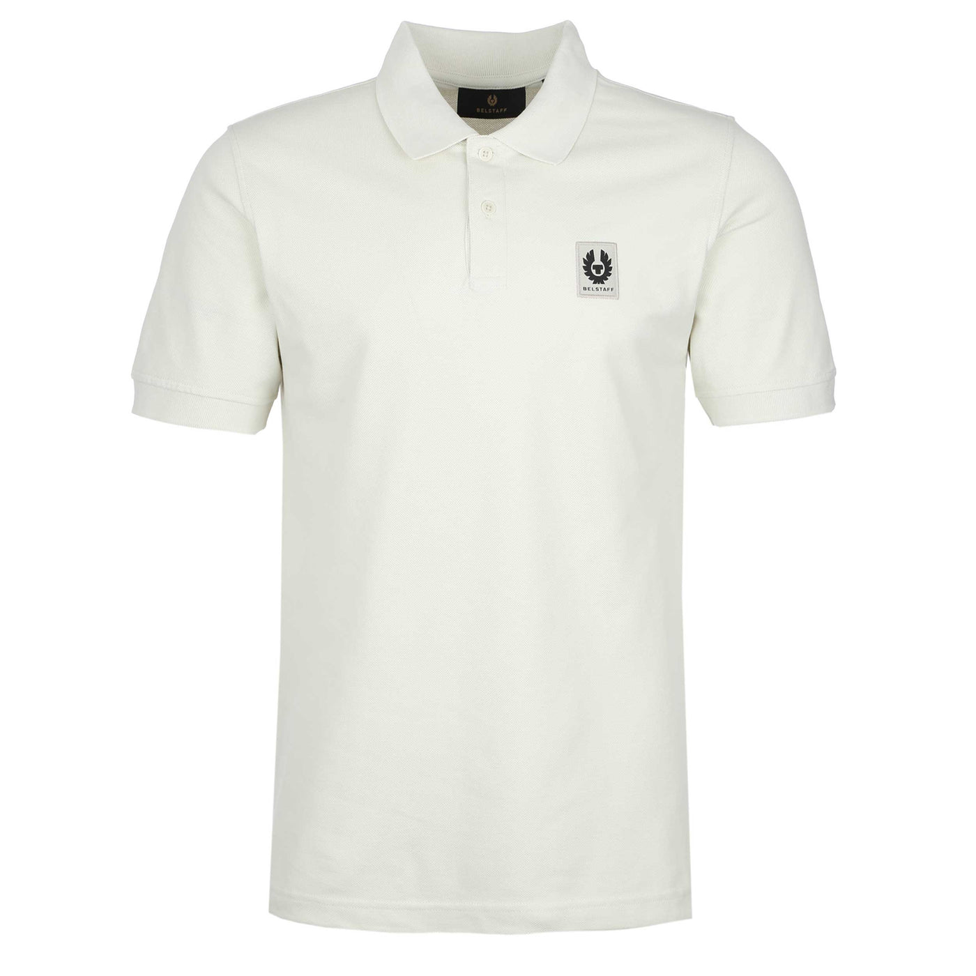 Belstaff Classic Short Sleeve Polo Shirt in Silver Birch
