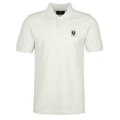 Belstaff Classic Short Sleeve Polo Shirt in Silver Birch