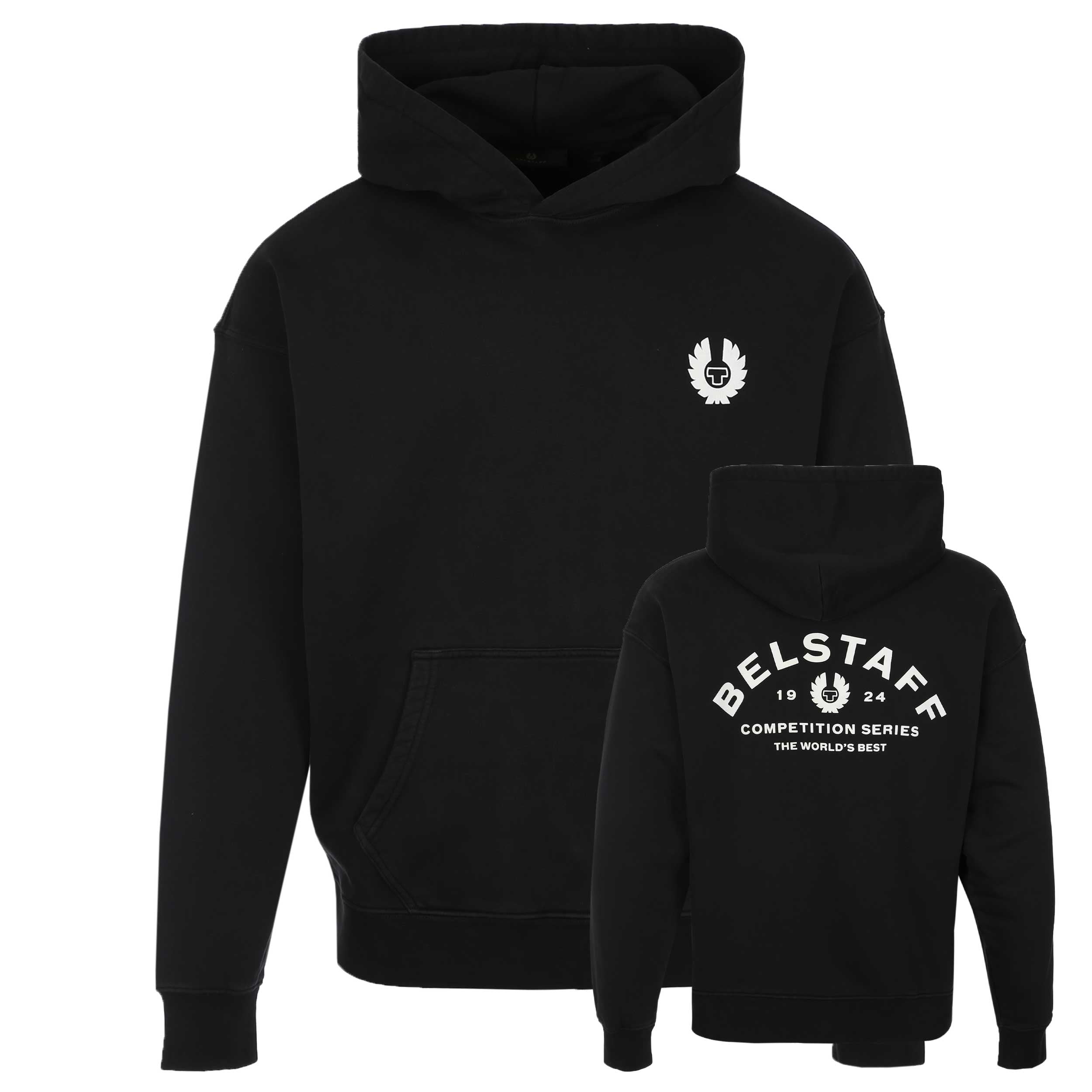 Belstaff Competition Hoodie Sweat Top in Black