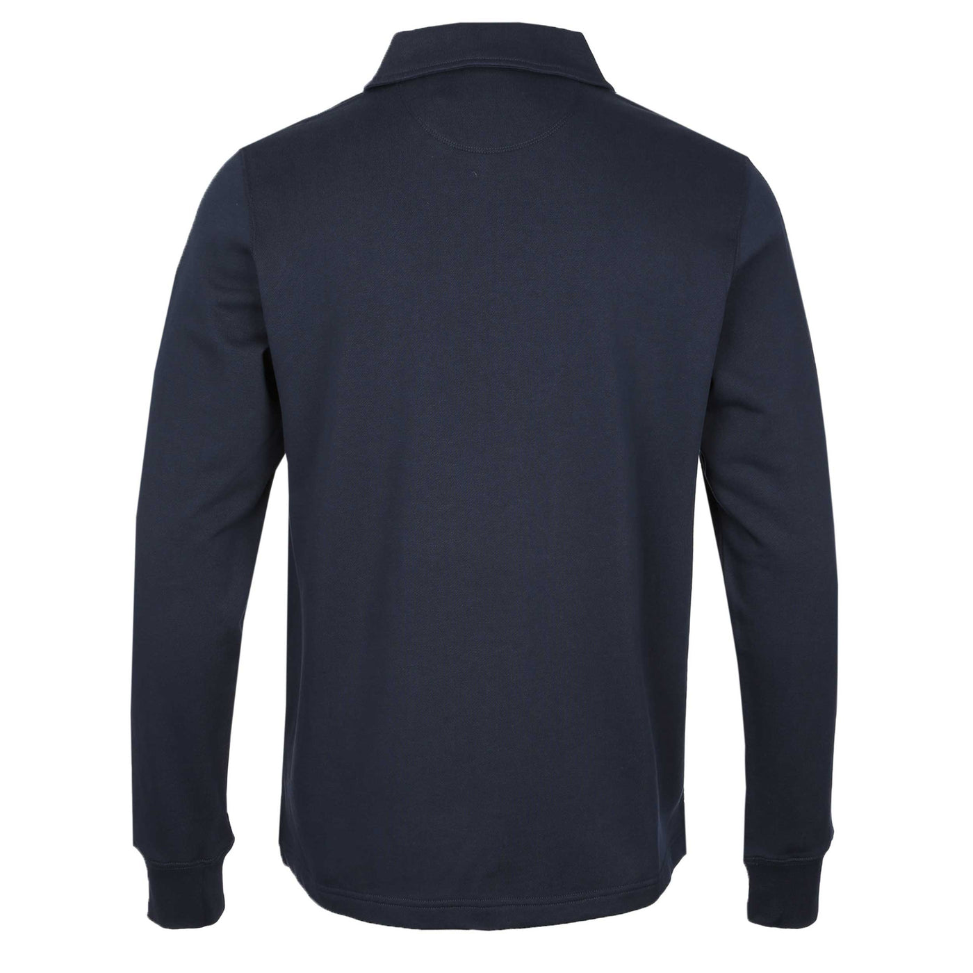 Belstaff Curator Collared Sweat Top in Dark Ink Back