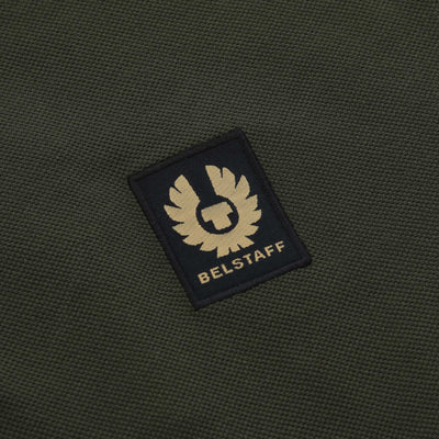 Belstaff Double Tipped Polo Shirt in Tile Green Logo