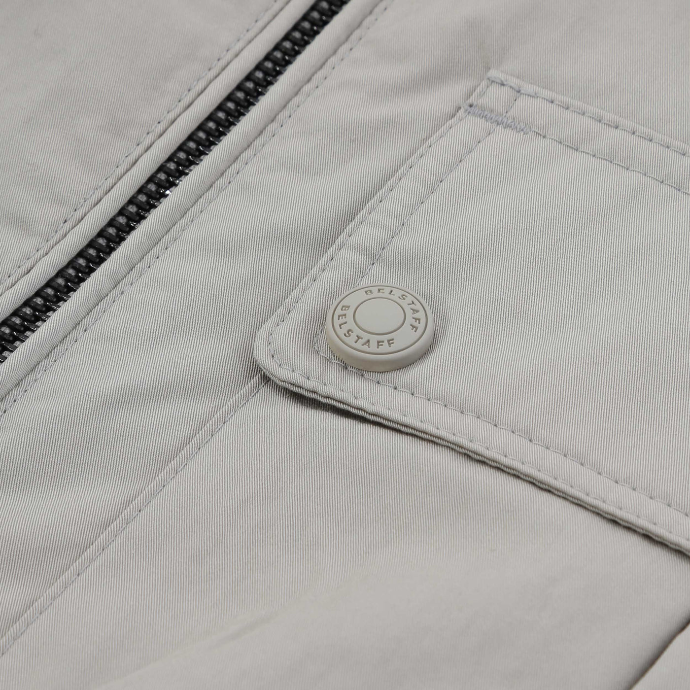 Belstaff Drome Overshirt in Cement Grey Pocket