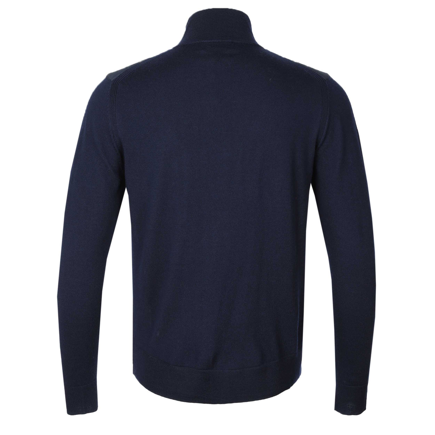 Belstaff Kelbrook Zip Cardigan Knitwear in Dark Ink Back