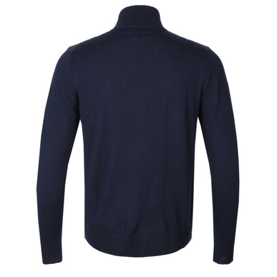 Belstaff Kelbrook Zip Cardigan Knitwear in Dark Ink Back