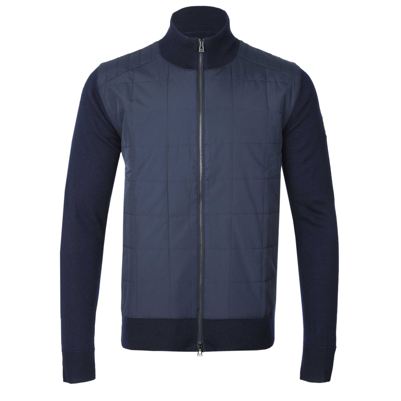 Belstaff Kelbrook Zip Cardigan Knitwear in Dark Ink