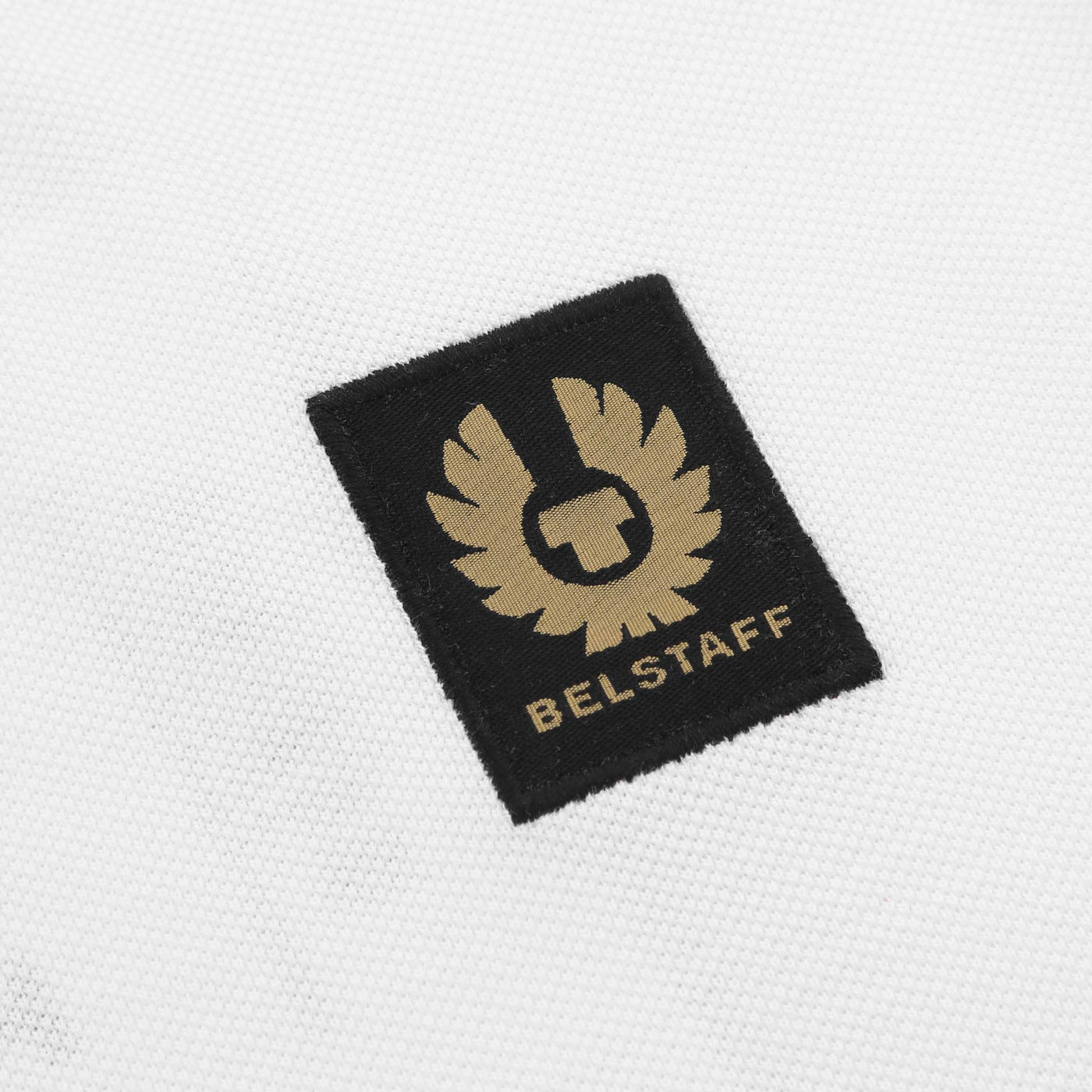 Belstaff Long Sleeve Polo Shirt in White Logo