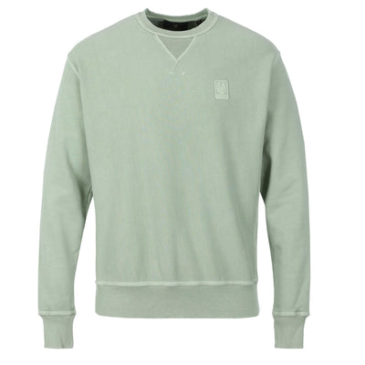 Belstaff Mineral Outliner Sweat Top in Echo Green