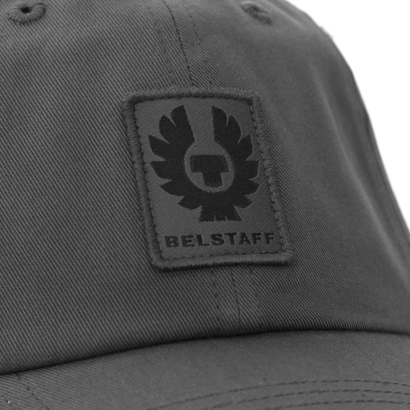 Belstaff Phoenix Logo Cap in Tornado Grey Logo
