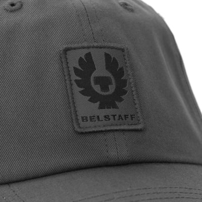 Belstaff Phoenix Logo Cap in Tornado Grey Logo