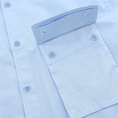 Belstaff Scale SS Shirt in Sky Blue Detail