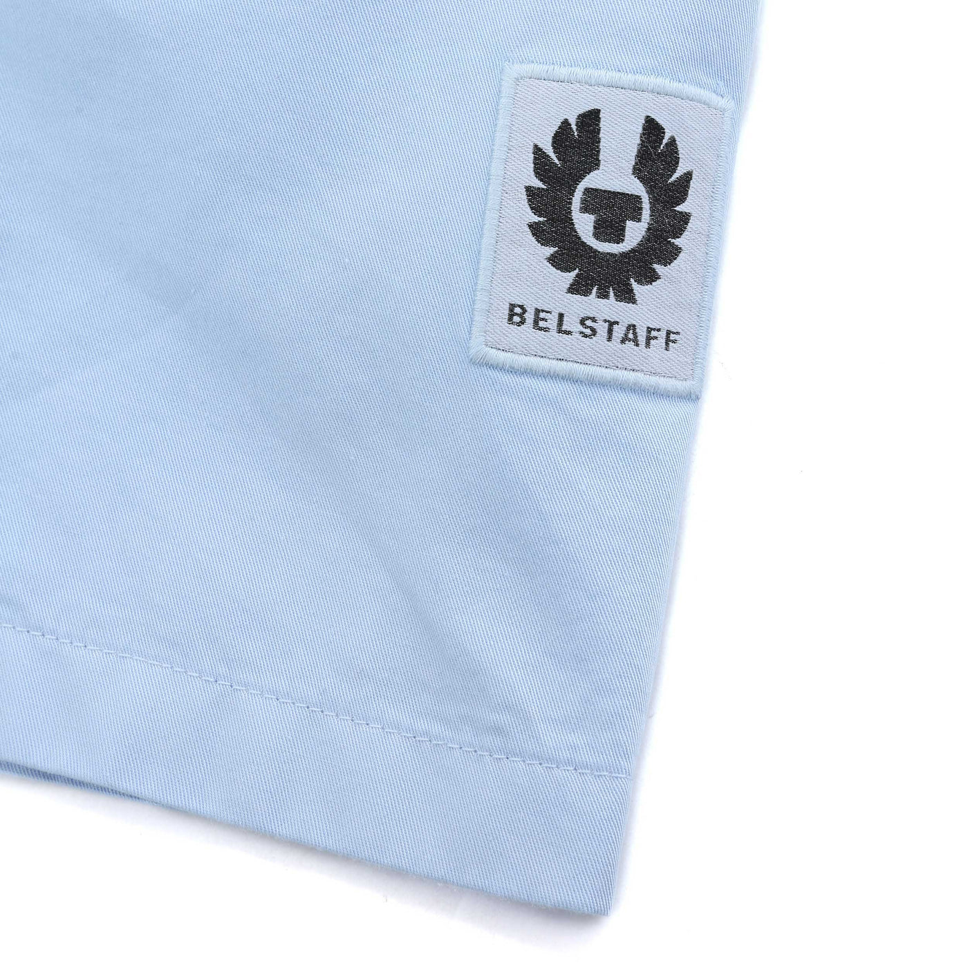 Belstaff Scale SS Shirt in Sky Blue Logo