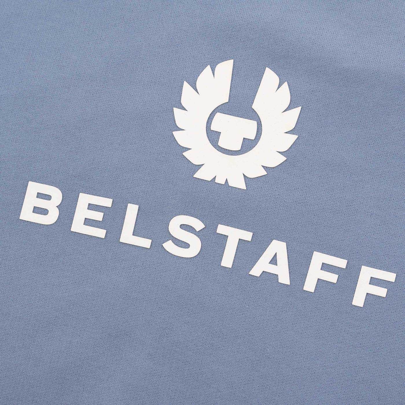 Belstaff Signature Crewneck Sweat Top in Blue Flint Logo