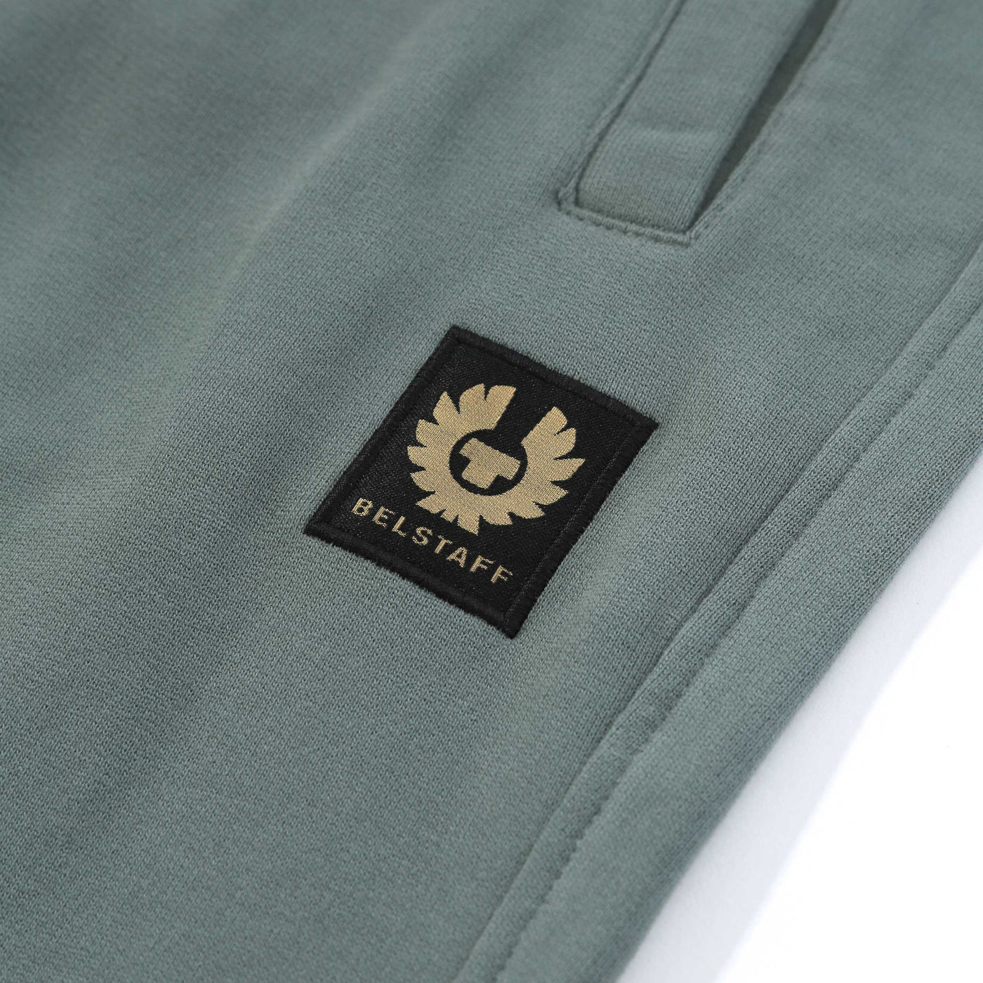 Belstaff Sweatpants in Mineral Green Logo