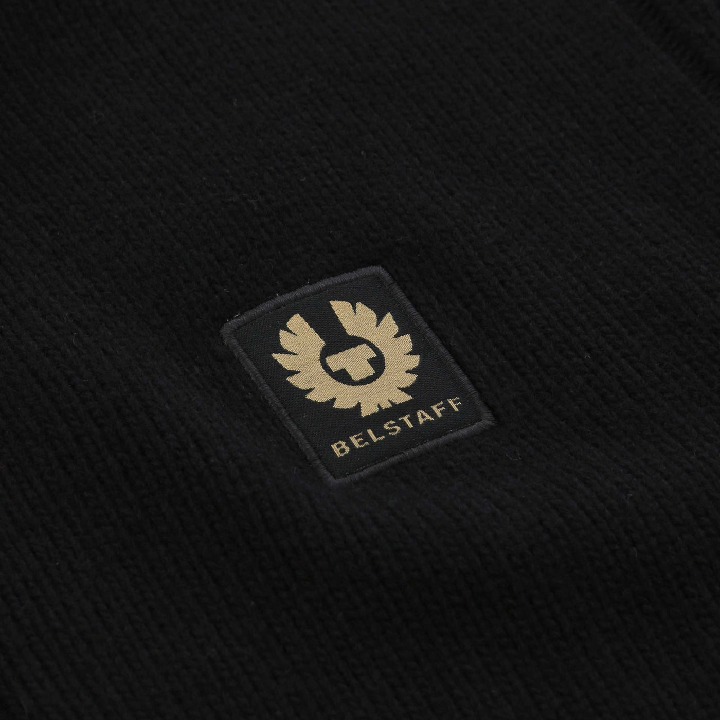 Belstaff Watch Quarter Zip Knitwear in Black Logo