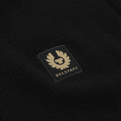 Belstaff Watch Quarter Zip Knitwear in Black Logo
