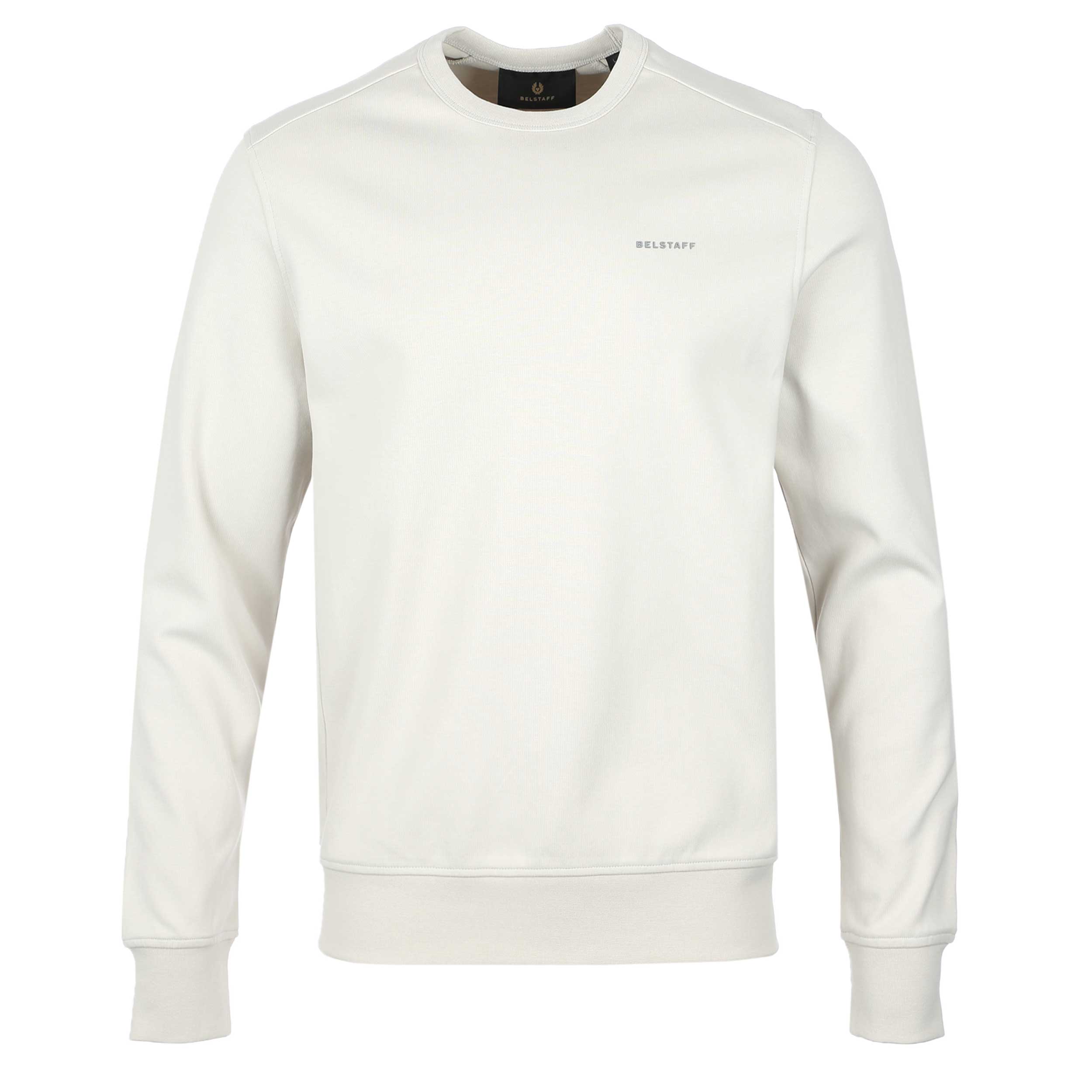 Belstaff Alloy Crewneck Sweat Top in Stone Beige
