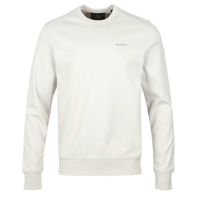 Belstaff Alloy Crewneck Sweat Top in Stone Beige