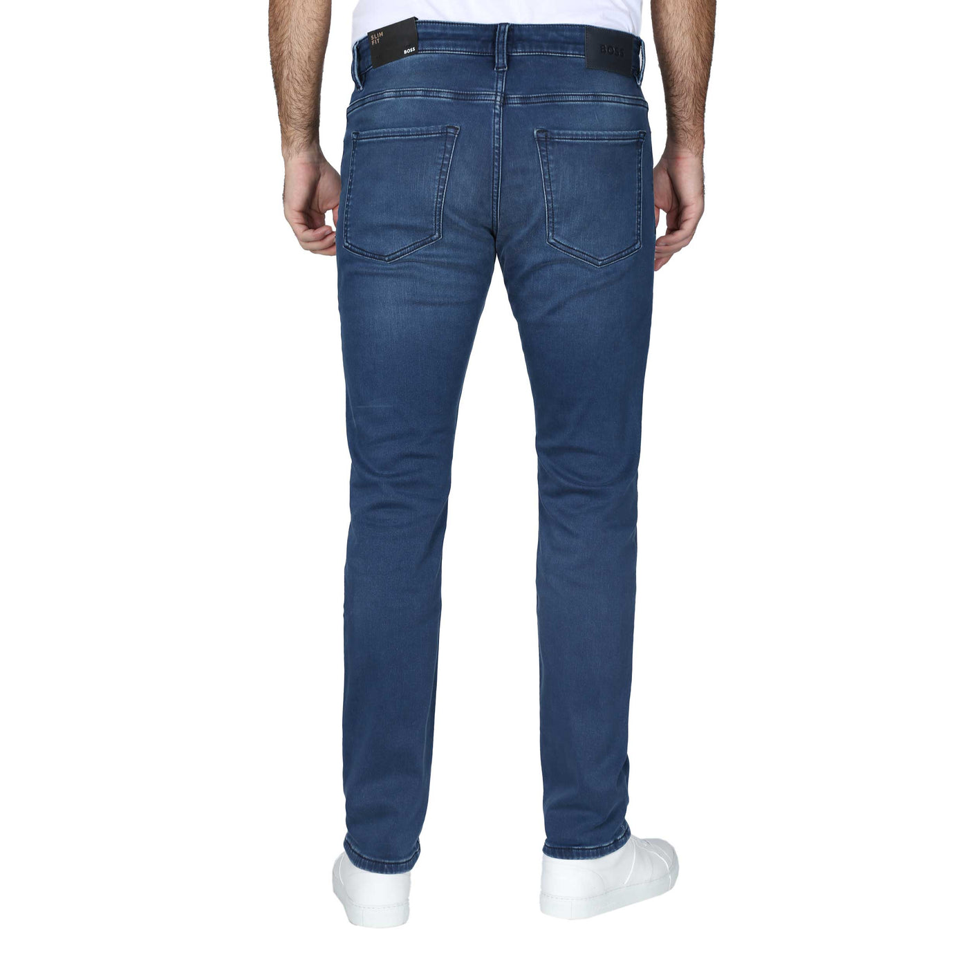 BOSS Delaware3-1 Jean in Mid Blue Denim Back