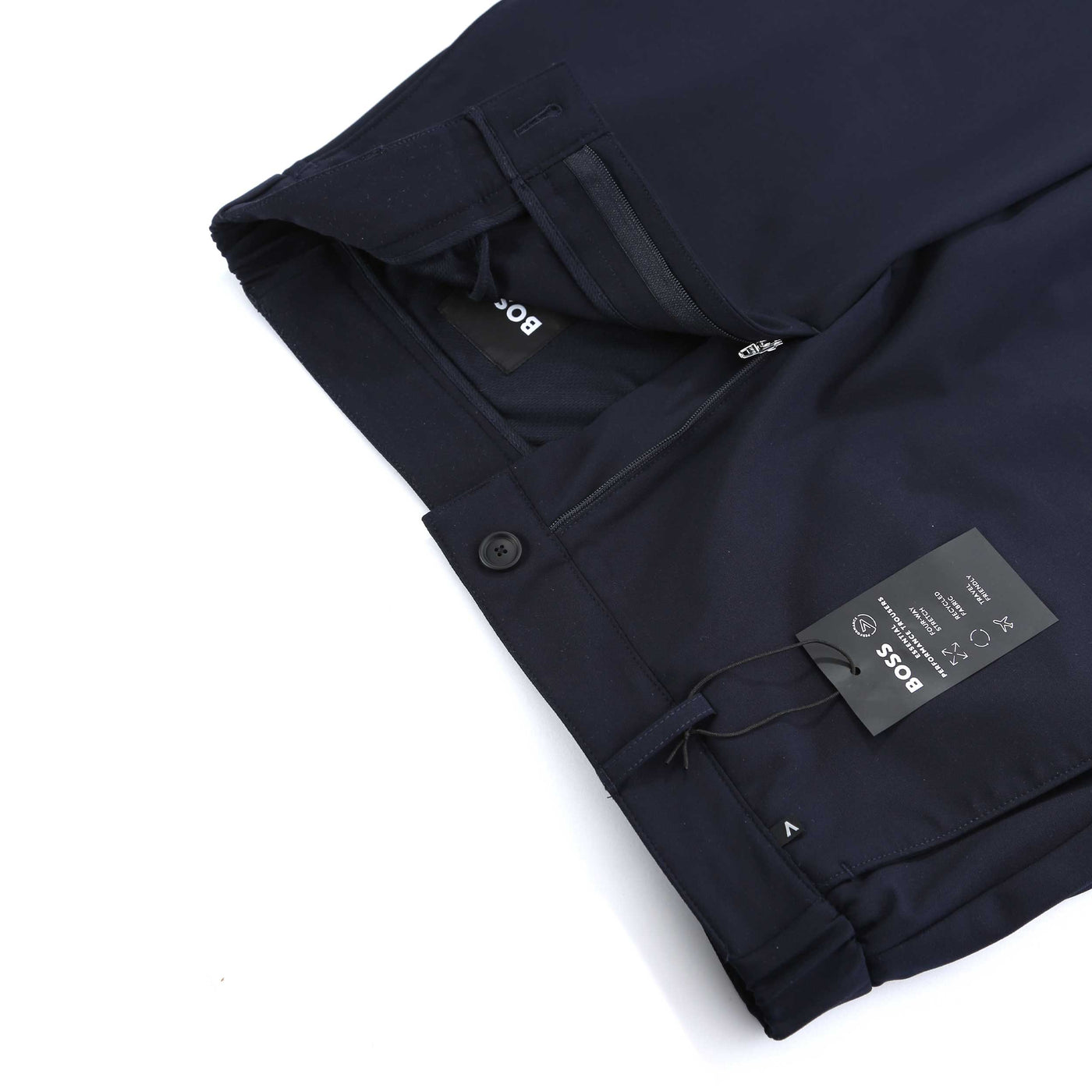 BOSS P Genius 233F Trouser in Dark Blue Zip