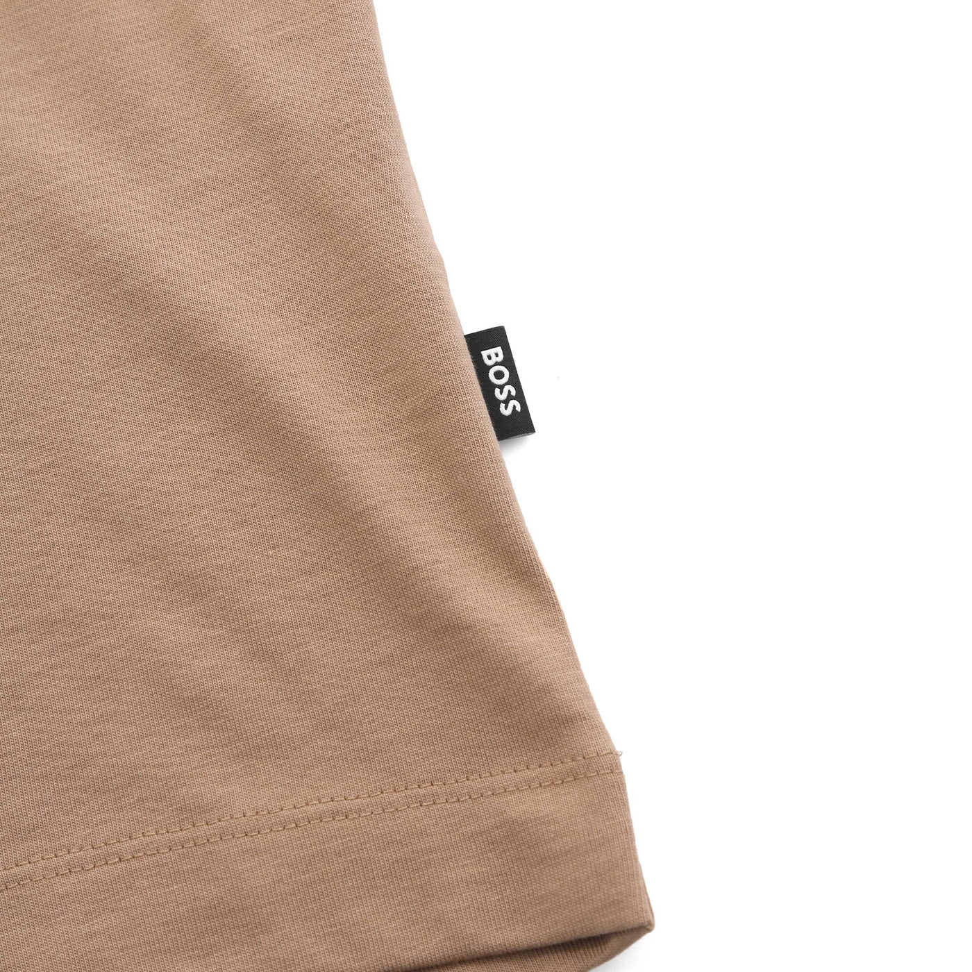 BOSS Thompson 04 T Shirt in Medium Beige Tab Logo